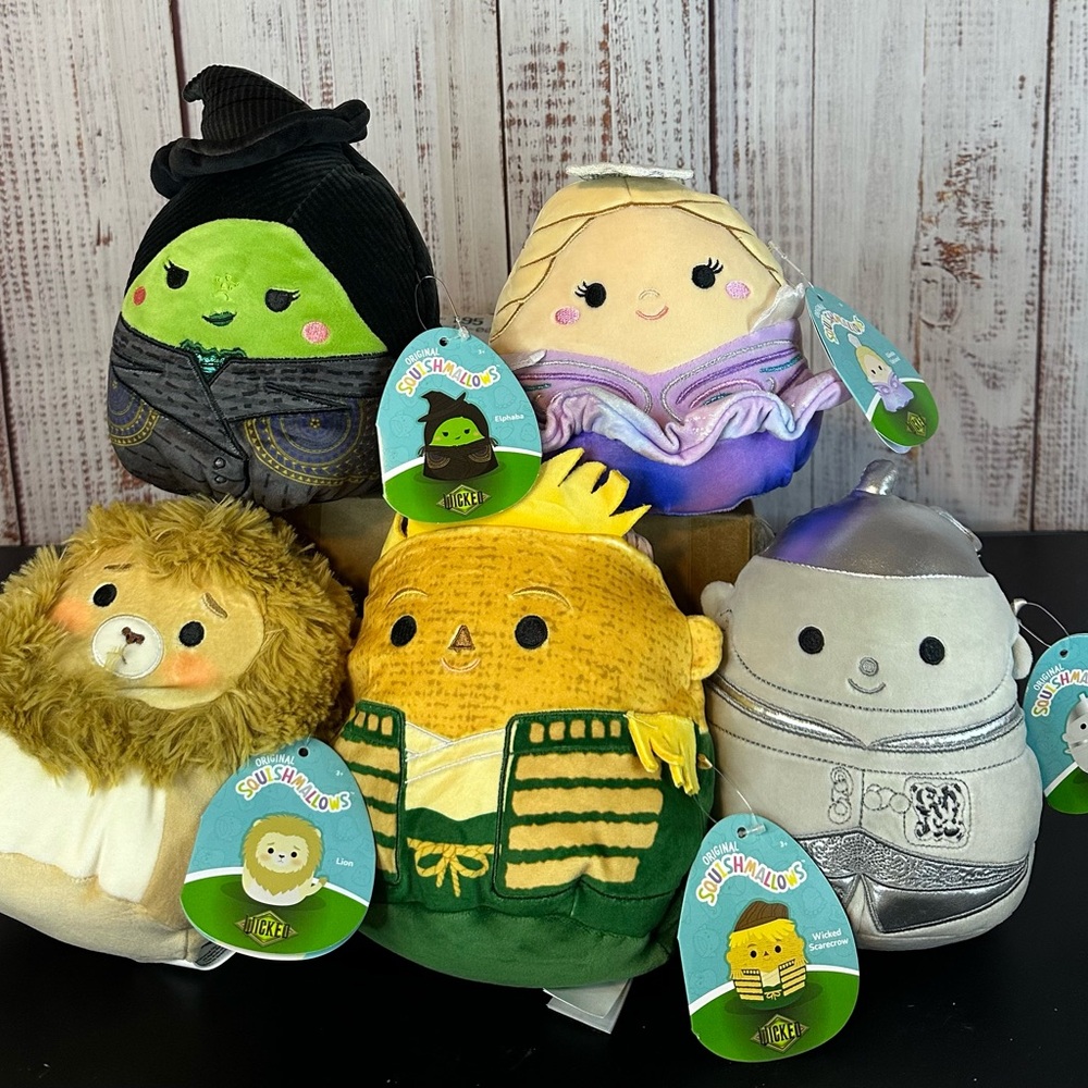 Squishmallows Wicked (Wizard of Oz Collection) Set of 5